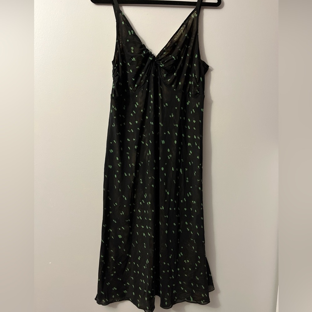 Cabi reversible medium length dress with 2 different color and pattern styles